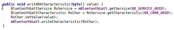 UART BLE Service - RX simplify